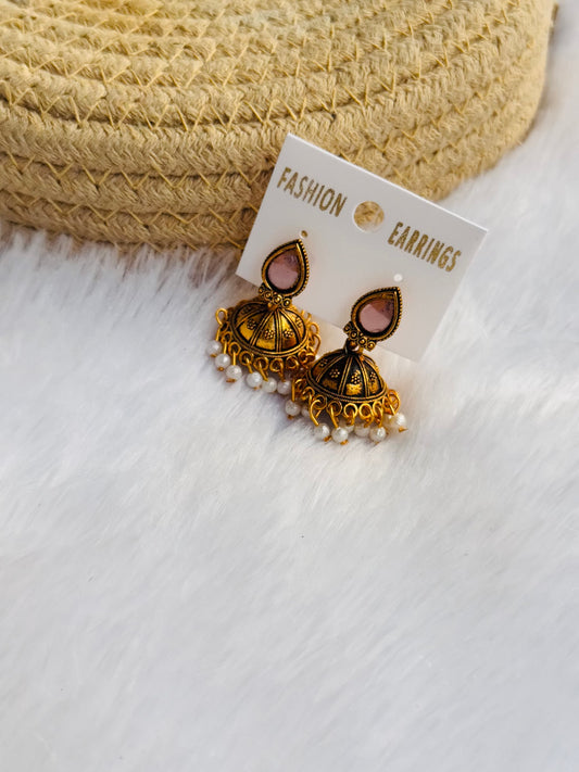 Oxidised jhumka