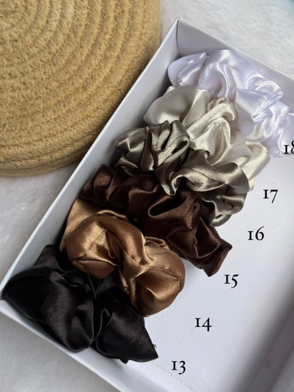 Satin scrunchies