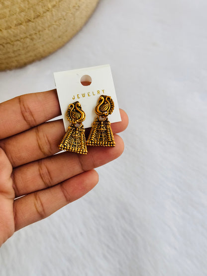 Tiny temple jhumka