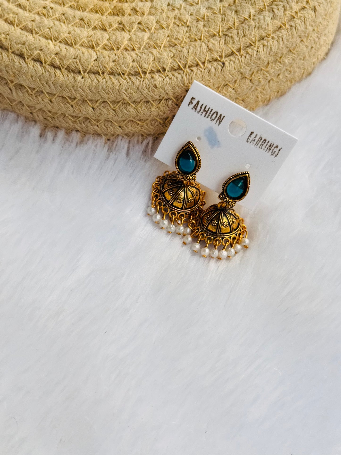 Oxidised jhumka