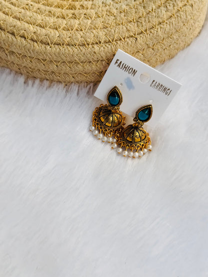 Oxidised jhumka