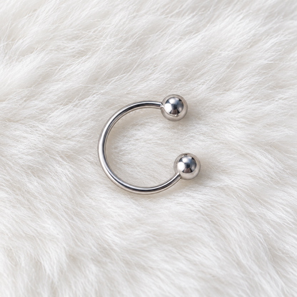 Horseshoe hoop(silver)