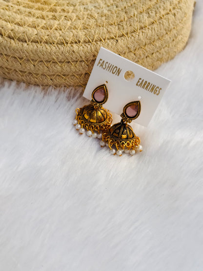 Oxidised jhumka