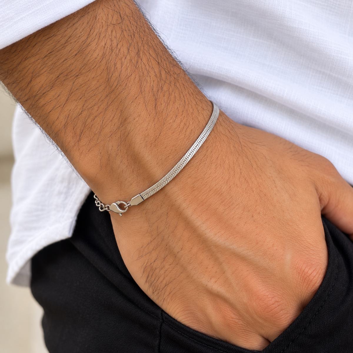 Snake bracelet (silver)