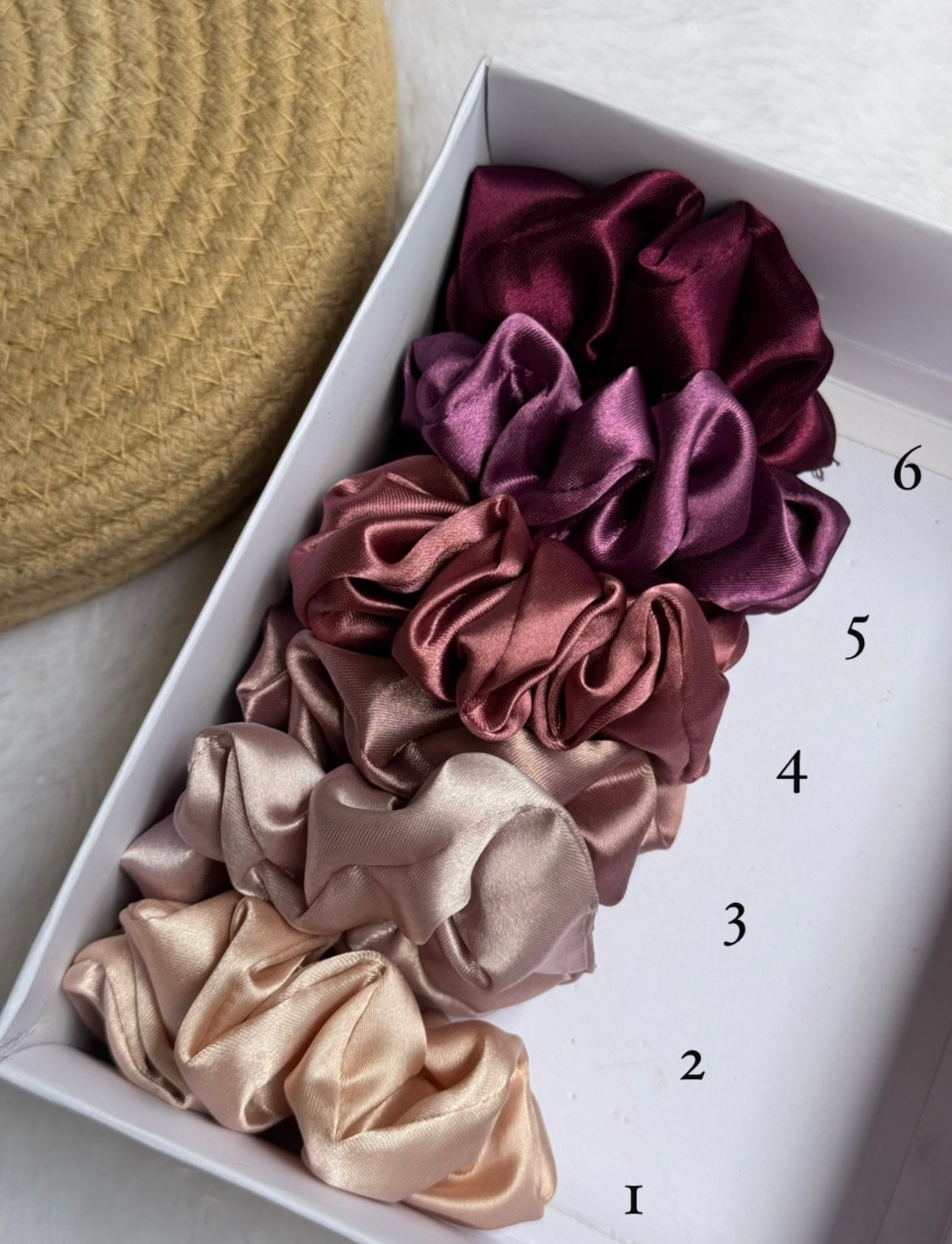 Satin scrunchies