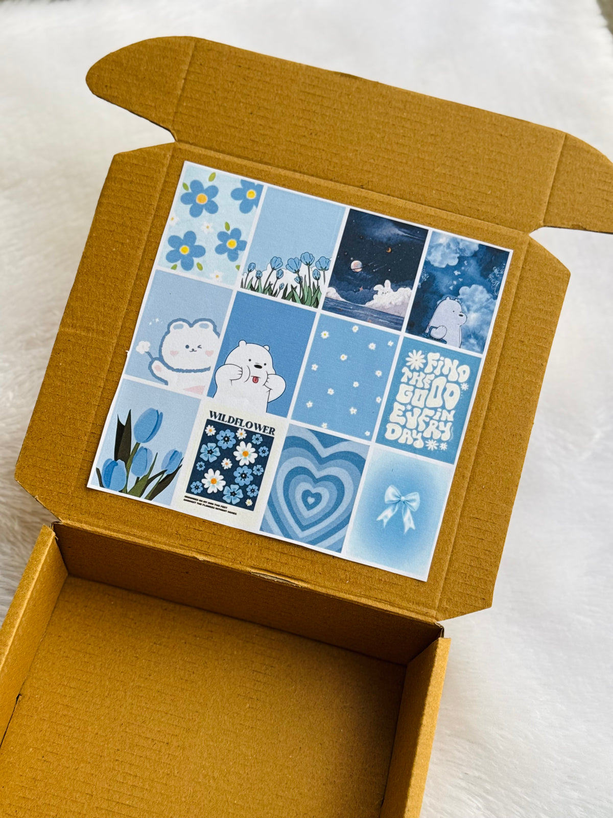 Blue theme sticker