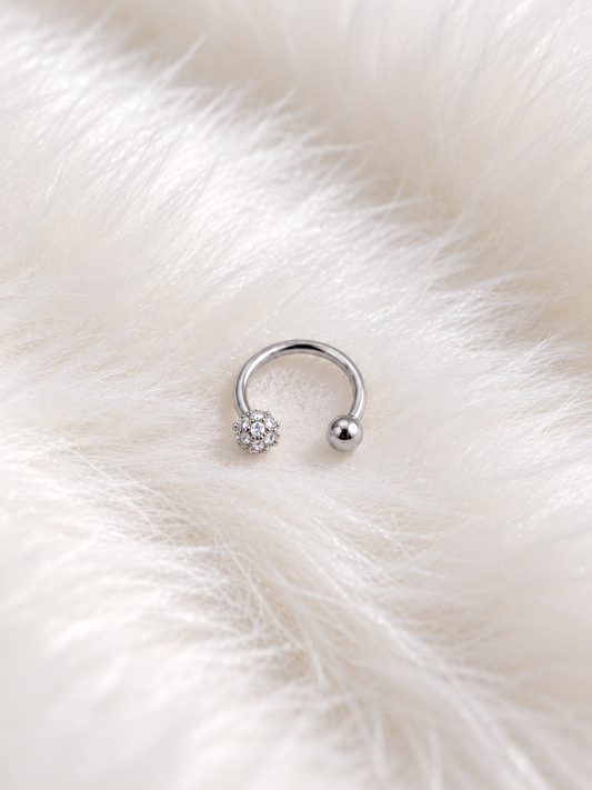 Horseshoe hoop(silver)