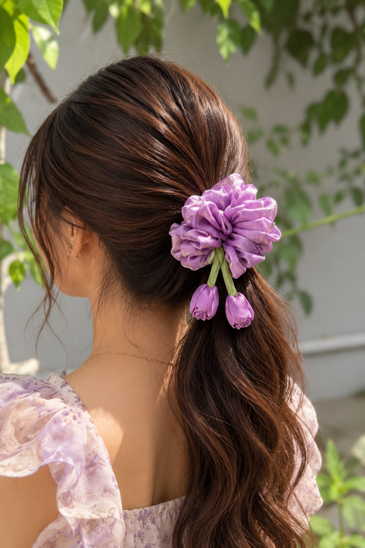 Tulip scrunchies