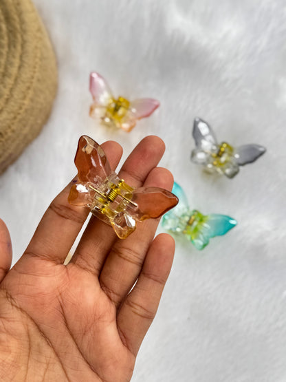 Dual butterfly clips