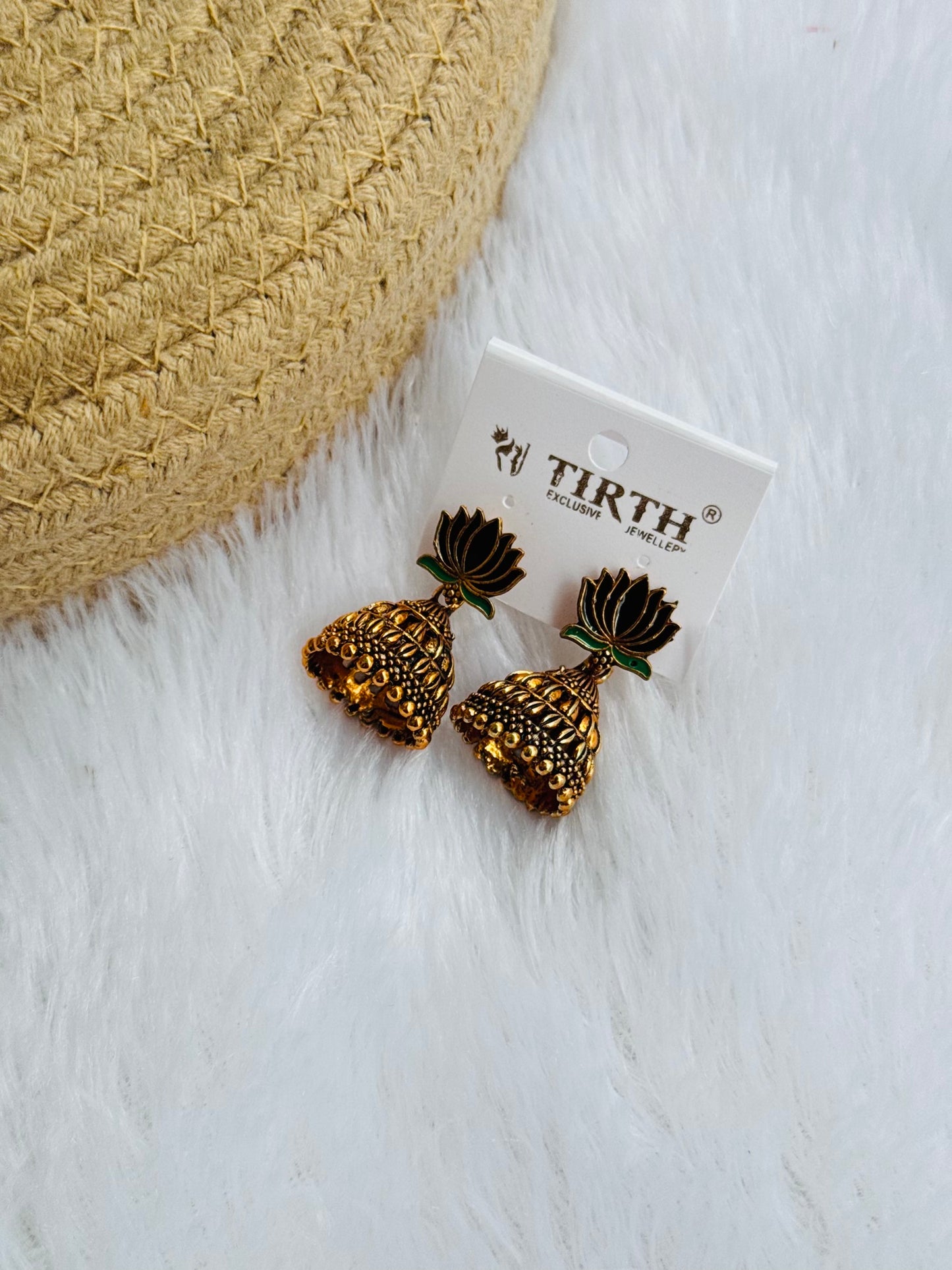 Lotus jhumka