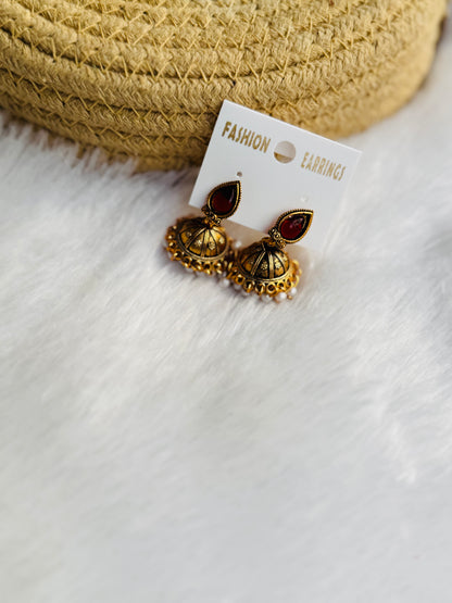Oxidised jhumka