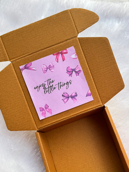 Add sticker inside the box