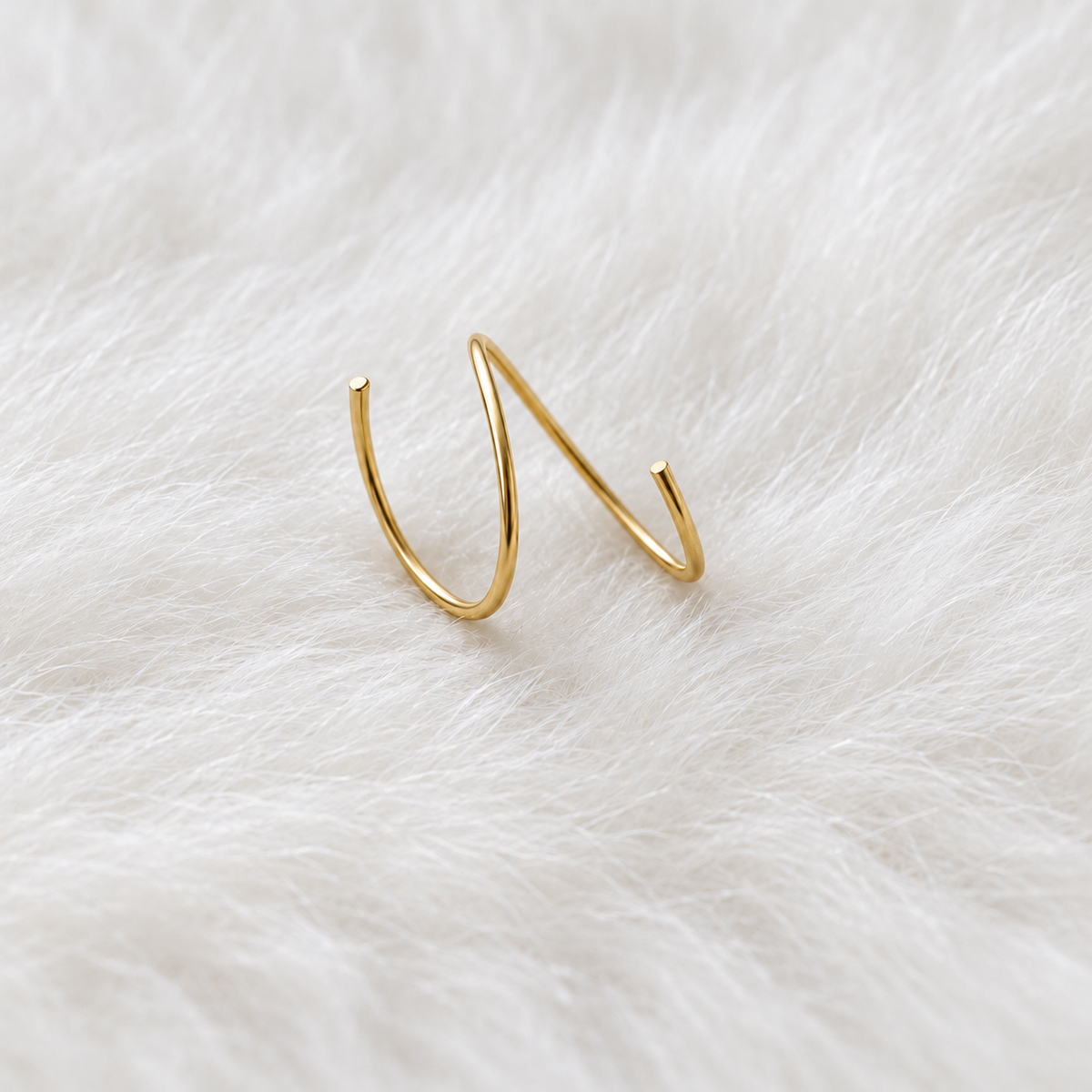 Double loop hoops(Gold)
