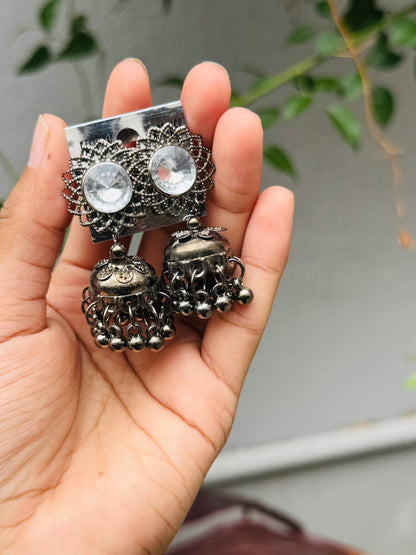 Oxidised jhumka