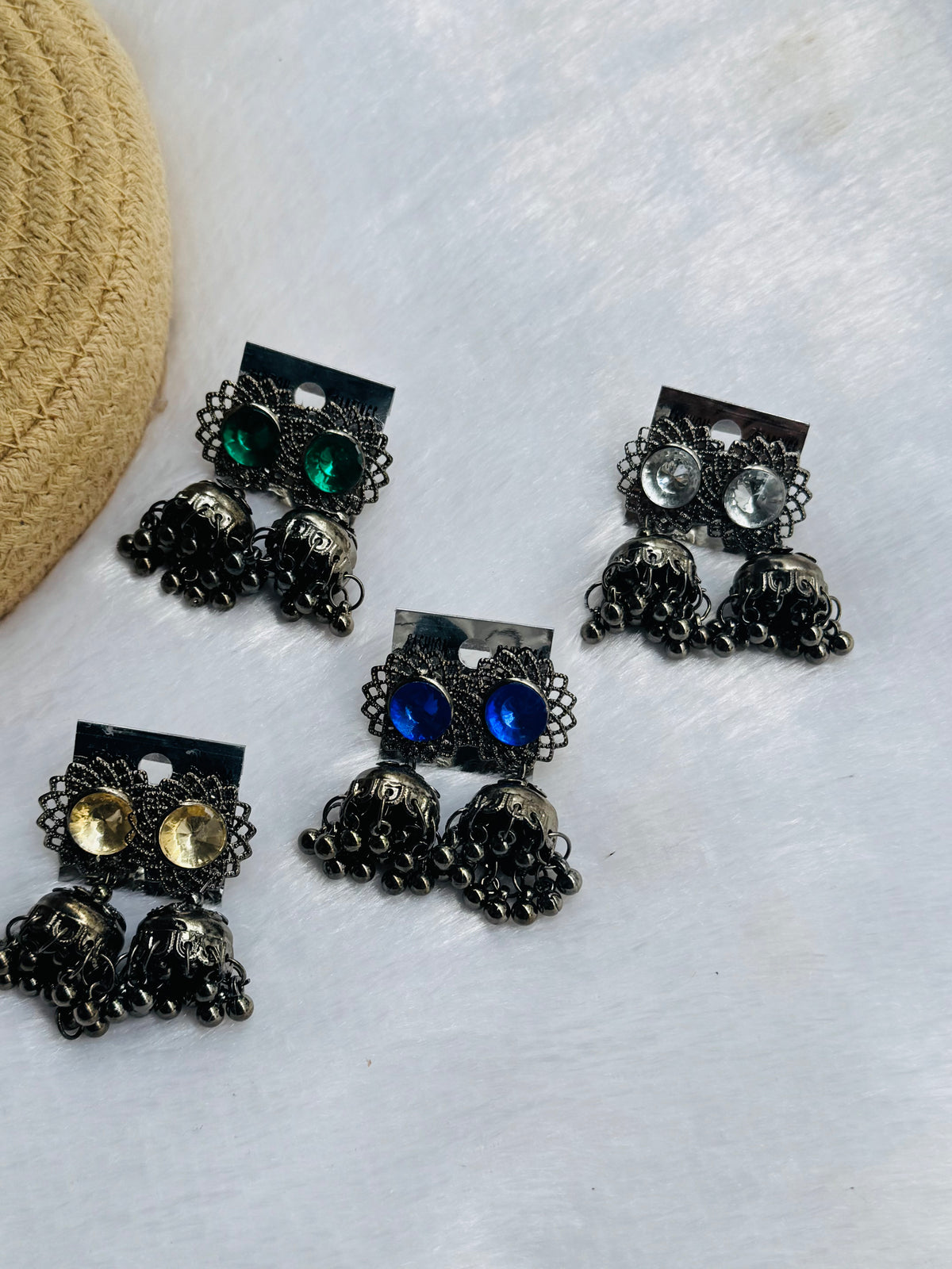 Oxidised jhumka