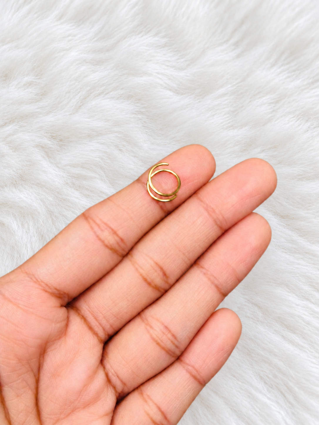 Double loop hoops(Gold)