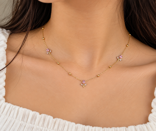 Tulip neckalce