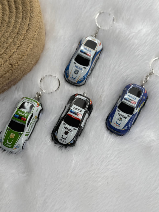 Pushback car keychain