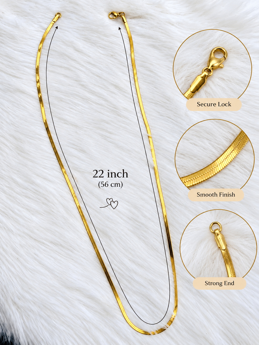 Snake chain (22 inch)