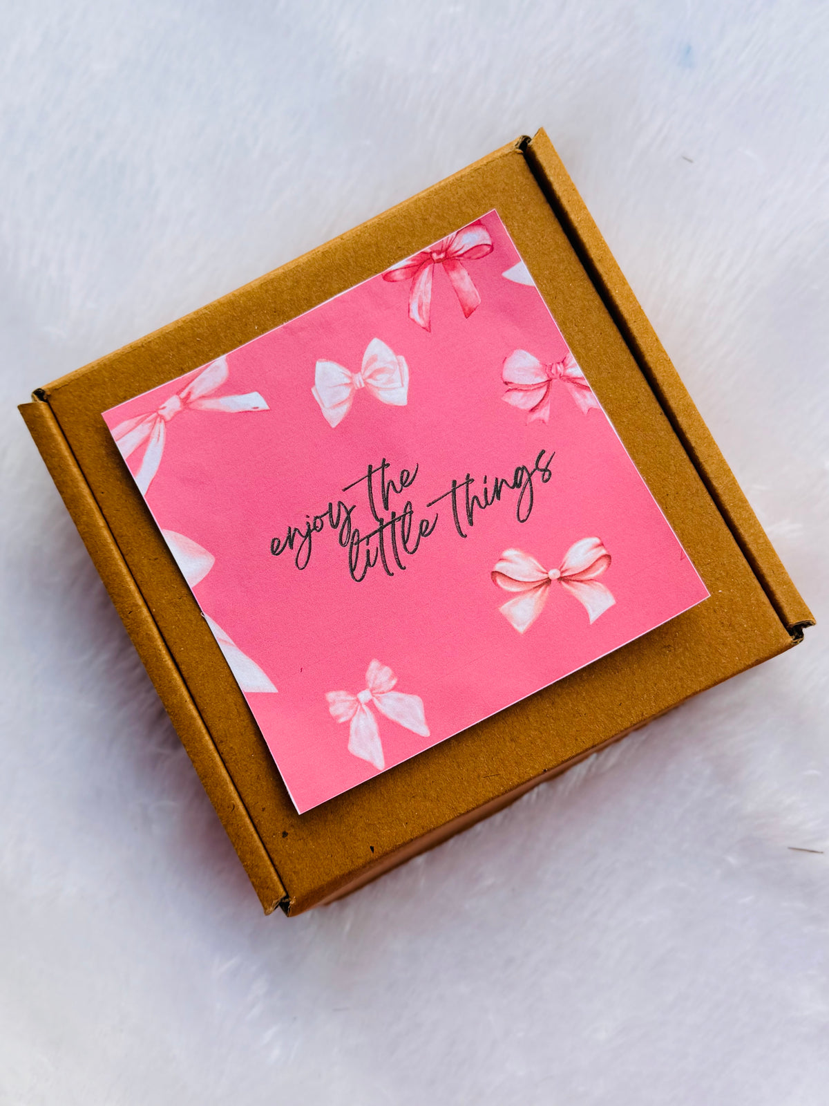 Add sticker outside the box