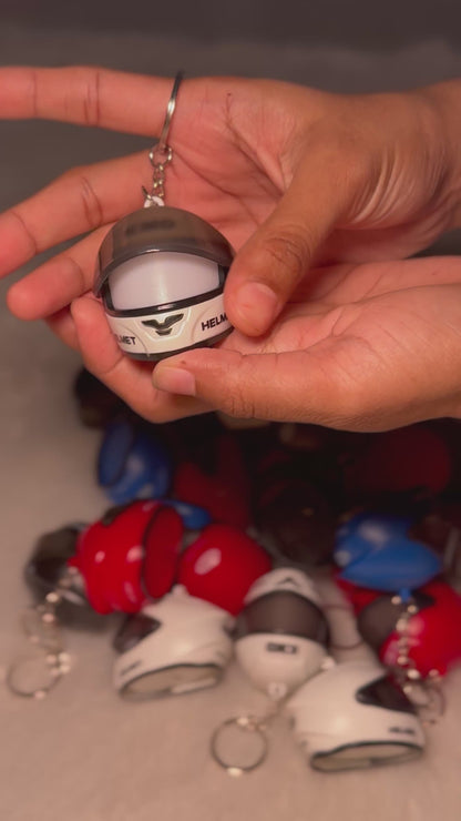 Helmet keychain